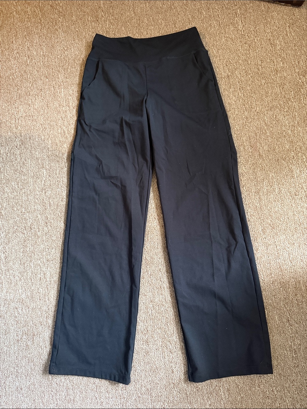 Senita Athletics Black Skin Straight Leg Pants - Small